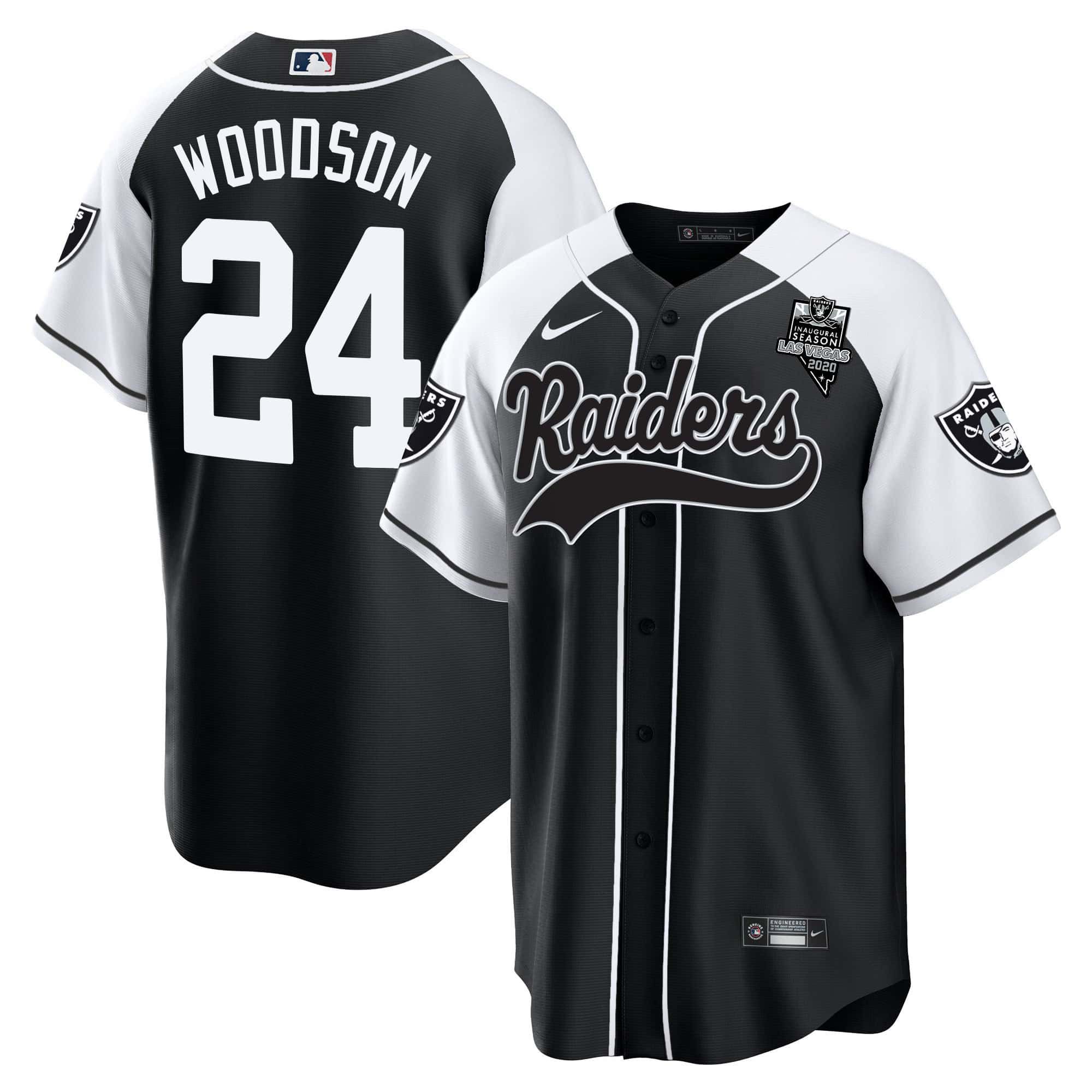 Men Oakland Raiders 24 Woodson Black 2024 Nike Vapor Baseball NFL Jersey style 1